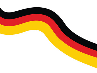 German Flag Color Wave Graphic for International Business