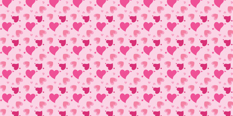 Cute valentine pattern for wrap, background, wallpaper, decoration card
