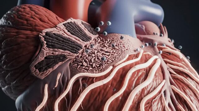 Professional Medical Animation: Acute Myocardial Infarction (Heart Attack) Process