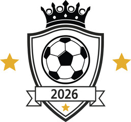 Obraz premium Sports Emblem With Stars