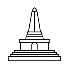 monument line art