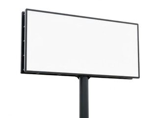Obraz premium Blank billboard advertising sign isolated on transparent background