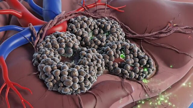 Scientific Medical Visualization of Primary Biliary Cholangitis and Immune Response