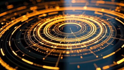 Light effect ring abstract scene