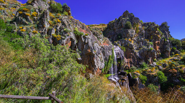 Faia da &Aacute;gua Alta Waterfall Walking Route, Douro International Natural Park, ZEC, ZEPA, Biosphere Reserve, Portugal, Europe