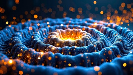 Light effect blues cloud scene