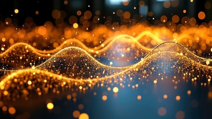 Light effect, warm tone, flowing scene