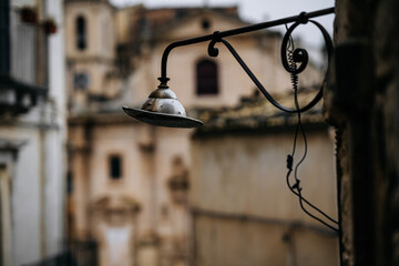Church Of Santa Maria Dell Itria In Ragusa, Sicily: Historic Baroque Stone Facade And Bell Tower Rising Above Traditional Southern Italian Old Town