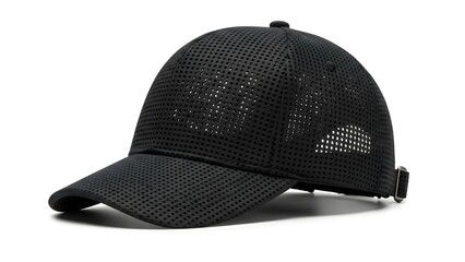 Black mesh cap with logo