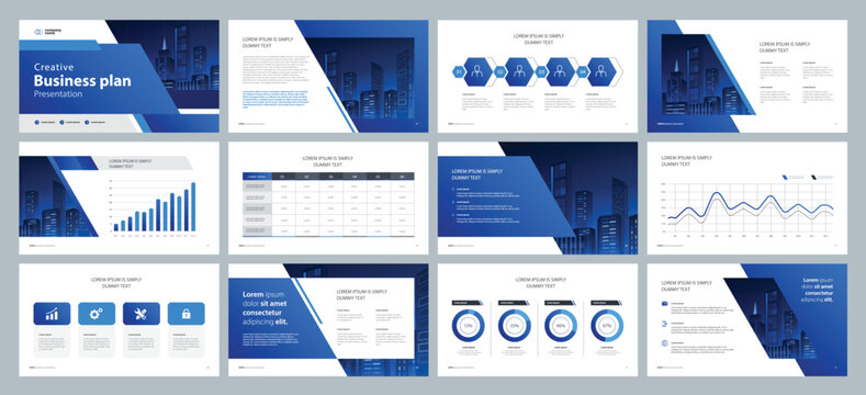 business presentation design  template and page layout design for brochure ,book , magazine, annual report and company profile , with info graphic elements design