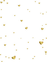 Golden Hearts Falling Background