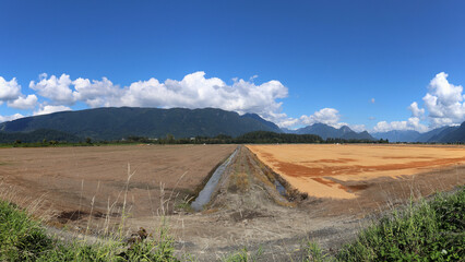 Autumn colors of British Columbia farmland