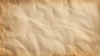 Obraz premium closeup of blank antique brown crumple paper texture pattern background.