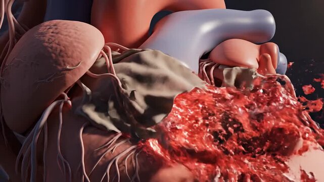 High-End Medical Visualization: Detailed 3D Animation of Mitral Valve Function and Pathology