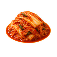 Korean kimchi isolated on transparent background
