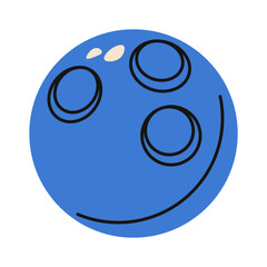 Dog ball. Cartoon rubber doggy toy, flat funny puppy equipment, colorful rubber stuff for playing and chewing, assortment of canine entertainment goods. Vector illustration