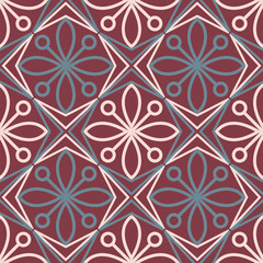 Fototapeta premium Red white texture with a regular seamless pattern as a background. Graphic design with a simple pattern.