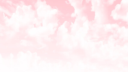 nice white clouds and pink sky