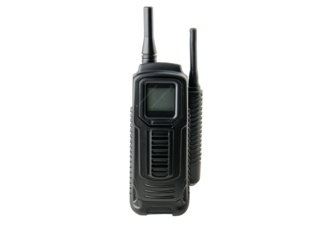 Portable Two-Way Radio Isolated on White
