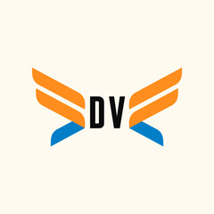 DV Initials Logo Business Template Vector icon
