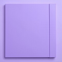 Fototapeta premium A vibrant purple notebook lies open, showcasing its blank pages, inviting creativity. The textured cover glimmers softly under natural light.