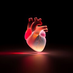 Glass Emotion Vessel: A Surreal Heart of Light and Fragile Romance