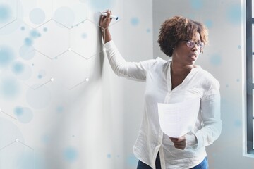 Black woman summarizing work remix