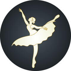 ballet dancer vector illustration