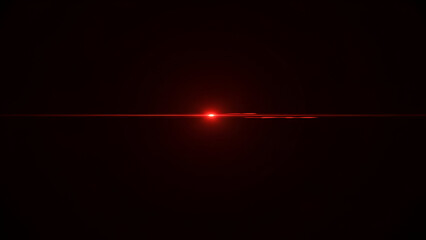 A Cosmic Radiance: A single crimson light illuminates the darkness, representing a beacon of hope, energy, and the vast unknown. 