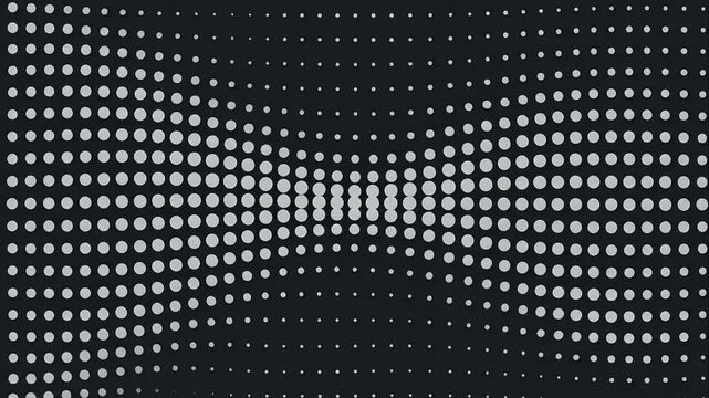 Abstract digital dots pattern animation background for creative designs