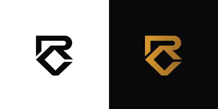 Strong and modern letter RC initials logo design - Powered by Adobe