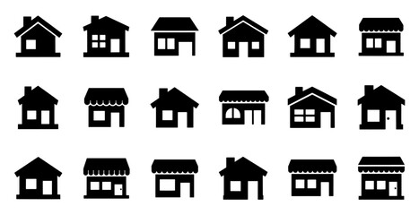 Home and Shop Icon Set