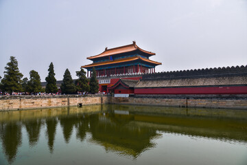 Naklejka premium Forbidden City Beijing - Historic Chinese Imperial Palace Architecture