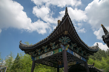 Fototapeta premium Historic Chinese Pavilion, Huaihe Street, Jiangsu Province