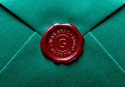 Wax Seal Logo Mockup