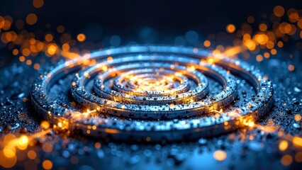 Orange Gold Vortex Technology Light Efficiency Structure