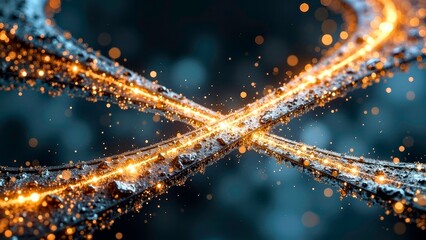 Orange Gold Double Fork Technology Light Efficiency Structure