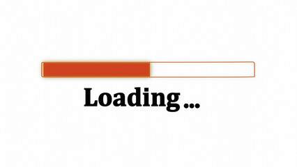 vector illustration of an abstract background with text, Loading progress bar interface with loading text on dark background