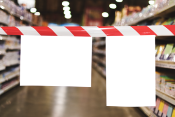 Shop temporarily closed sign during coronavirus pandemic