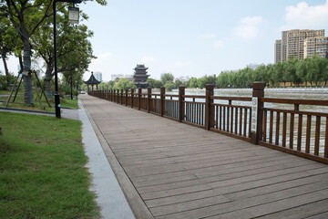 Huai River Boardwalk, Qingjiangpu District, Huai'an Jiangsu China