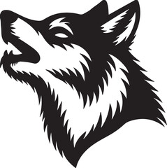 fox silhouette on transparent background high quality professional