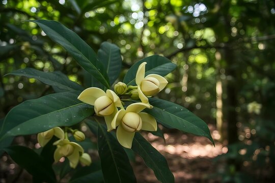 Botanical Study of Rumdul Flower and Leaves
