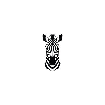 Zebra Minimalist and modern vector logo design suitable for business and brands