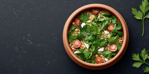 Mandi in dish on dark background