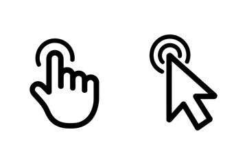 mouse Interaction Icon Set &ndash; Symbols of Touch, Click, and Digital Engagement