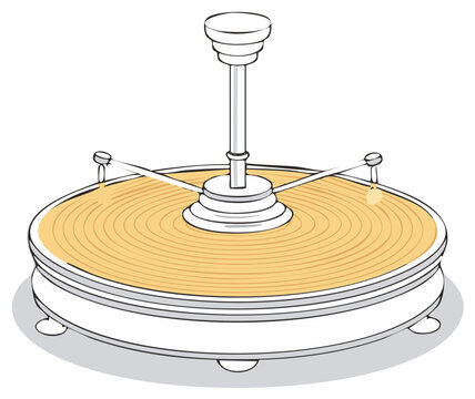 Illustration of a Wheatstone Cymascope Visualization Device for Water Sound Vibration Studies