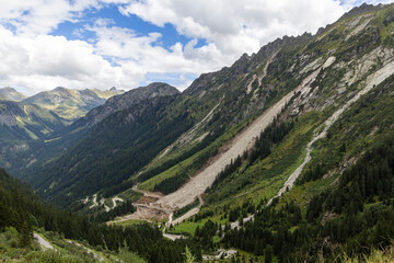Silvretta Hochalpenstrasse landslides in summer 2024 cause road damage and long closures for repair work