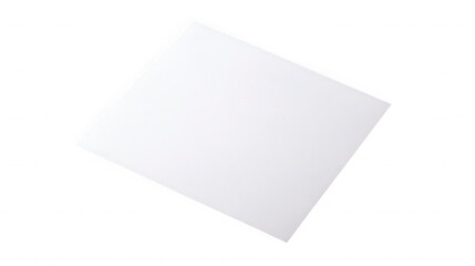 Blank white square against a for graphic design projects on transparent background