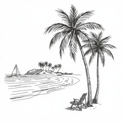 hammock on the beach