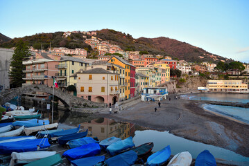 panorama of Bogliasco Liguria Italy